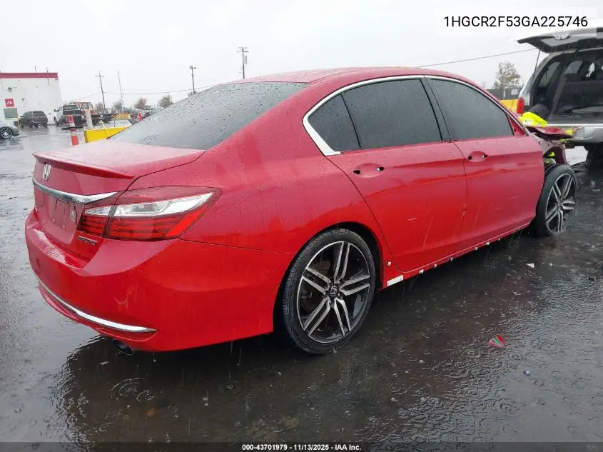 1HGCR2F53GA225746 2016 Honda Accord Sport