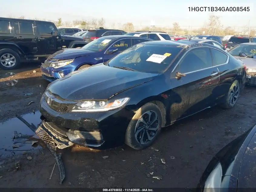 1HGCT1B34GA008545 2016 Honda Accord Lx-S