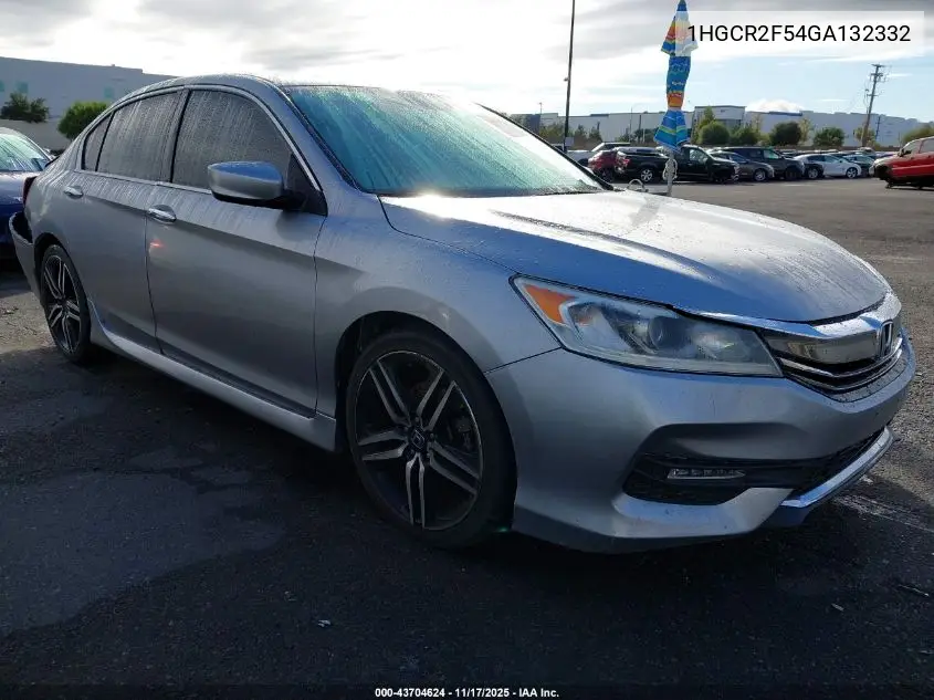 1HGCR2F54GA132332 2016 Honda Accord Sport
