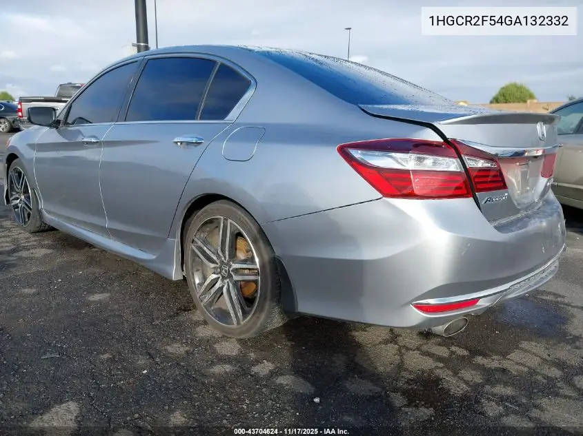 1HGCR2F54GA132332 2016 Honda Accord Sport