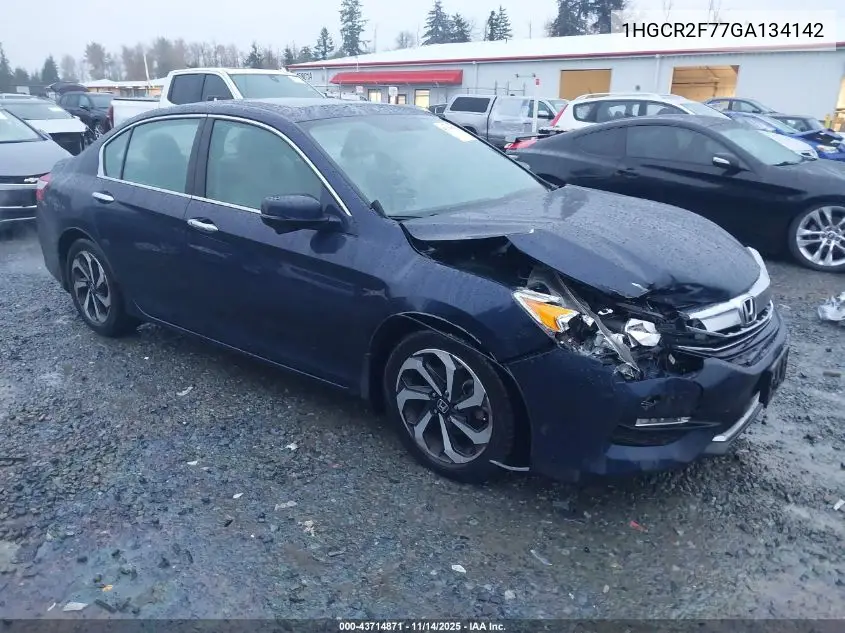 1HGCR2F77GA134142 2016 Honda Accord Ex
