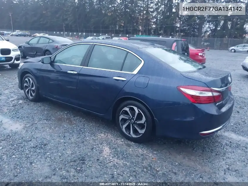 1HGCR2F77GA134142 2016 Honda Accord Ex