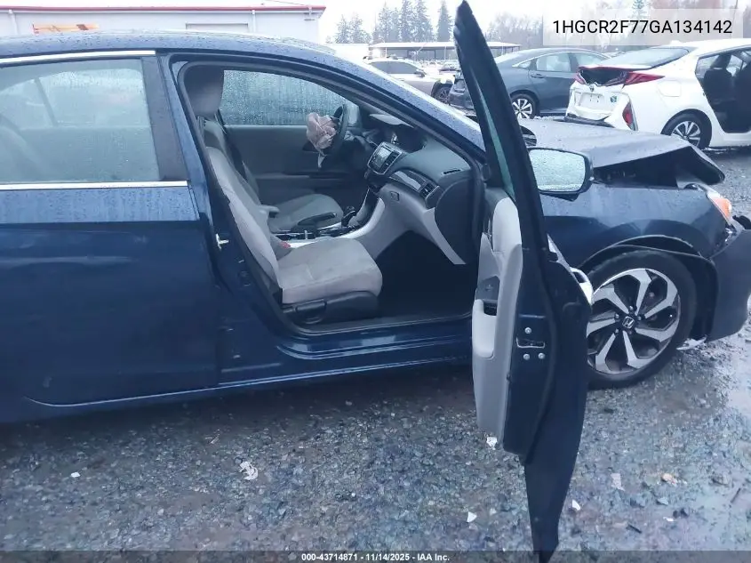 1HGCR2F77GA134142 2016 Honda Accord Ex