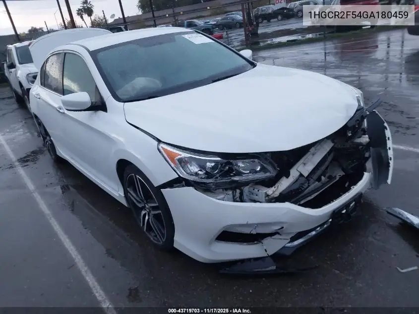 1HGCR2F54GA180459 2016 Honda Accord Sport