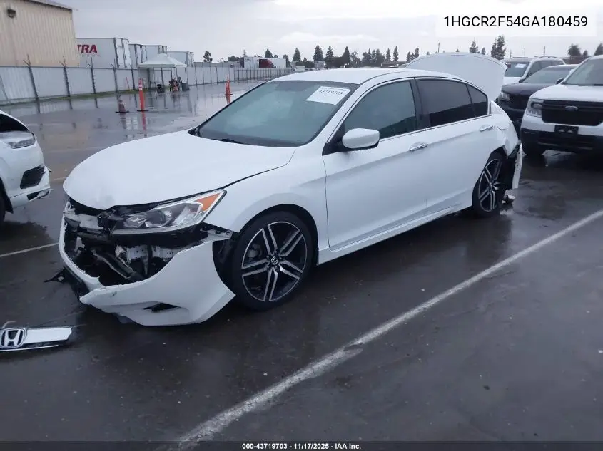 1HGCR2F54GA180459 2016 Honda Accord Sport