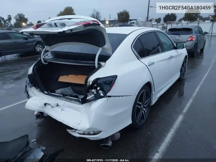 1HGCR2F54GA180459 2016 Honda Accord Sport