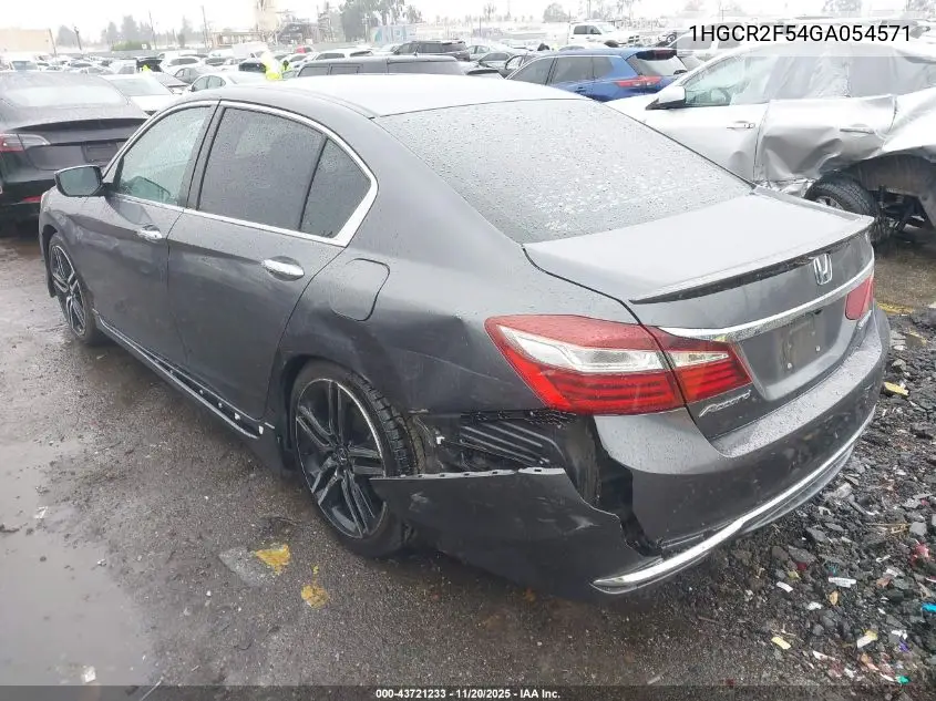 1HGCR2F54GA054571 2016 Honda Accord Sport