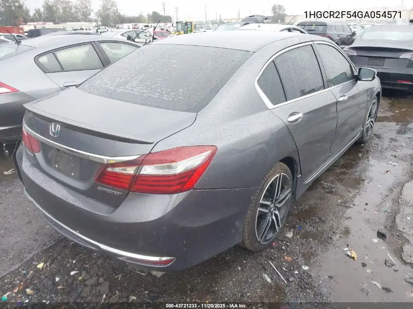 1HGCR2F54GA054571 2016 Honda Accord Sport
