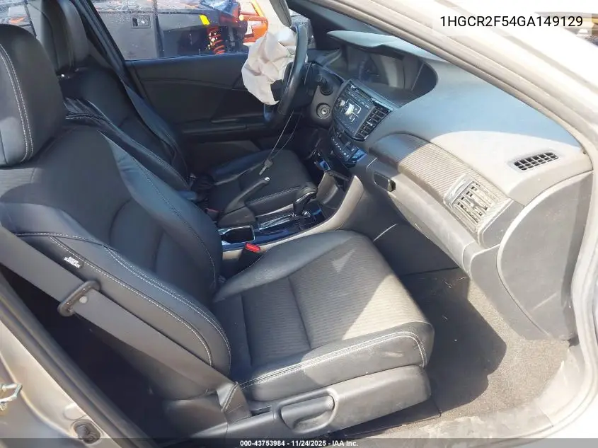 1HGCR2F54GA149129 2016 Honda Accord Sport