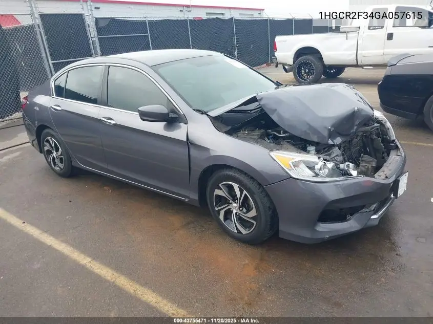 1HGCR2F34GA057615 2016 Honda Accord Lx