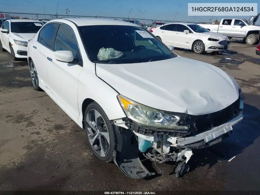 1HGCR2F68GA124534 2016 Honda Accord Sport