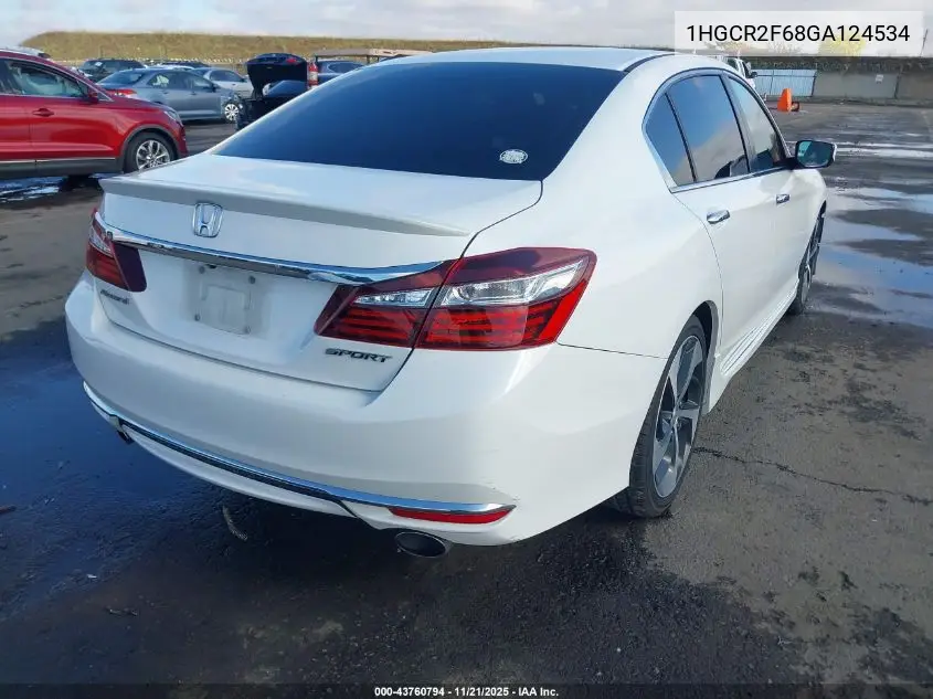 1HGCR2F68GA124534 2016 Honda Accord Sport