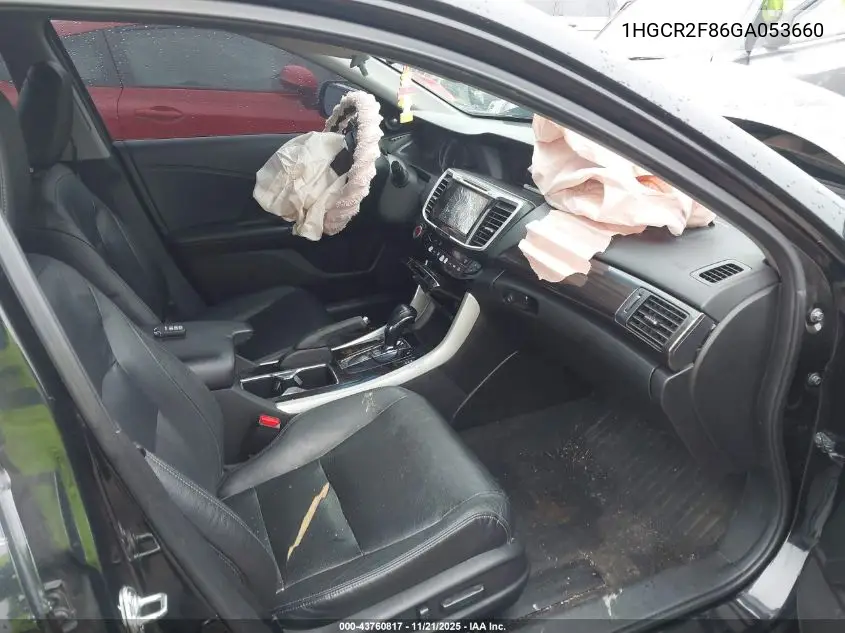 1HGCR2F86GA053660 2016 Honda Accord Ex-L