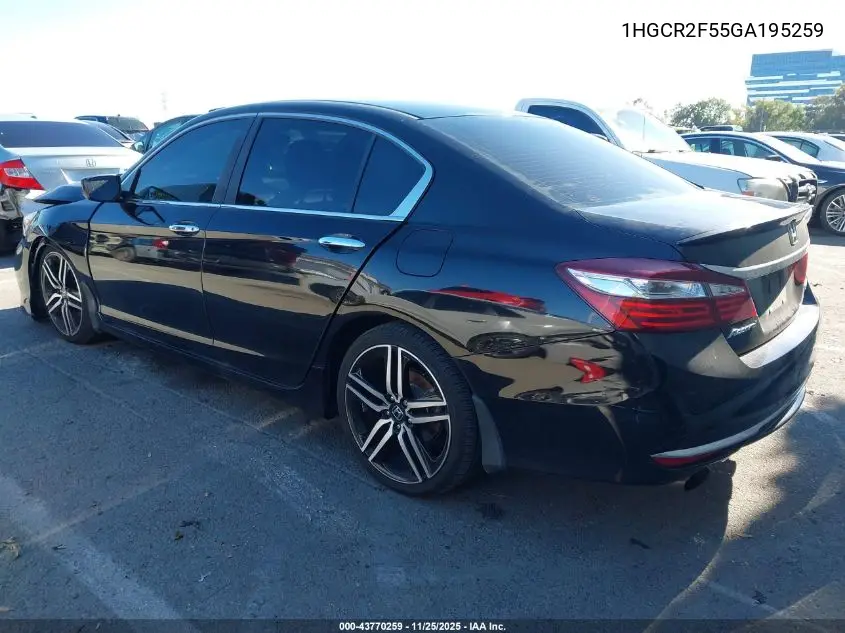 1HGCR2F55GA195259 2016 Honda Accord Sport