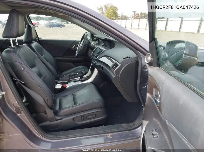 1HGCR2F81GA047426 2016 Honda Accord Ex-L