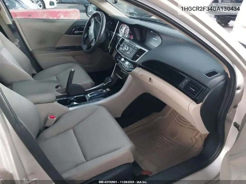 1HGCR2F34GA130434 2016 Honda Accord Lx