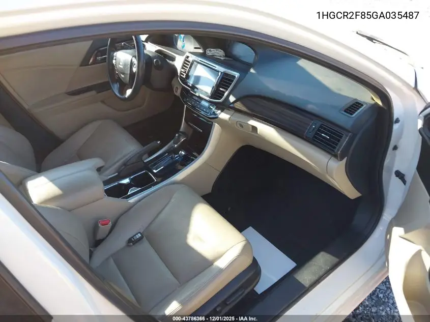 1HGCR2F85GA035487 2016 Honda Accord Ex-L
