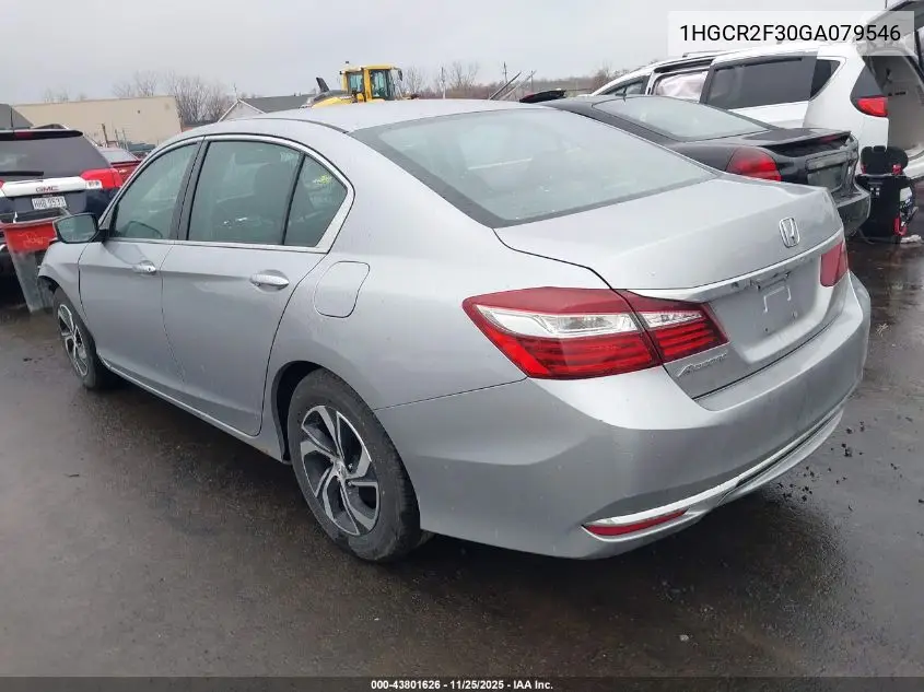 1HGCR2F30GA079546 2016 Honda Accord Lx