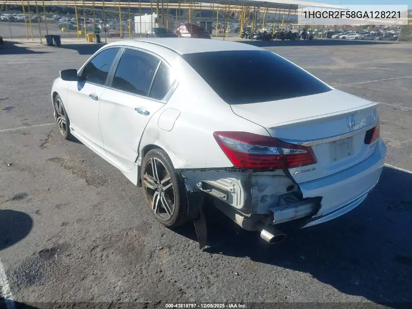 1HGCR2F58GA128221 2016 Honda Accord Sport