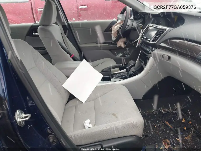 1HGCR2F77GA059376 2016 Honda Accord Ex