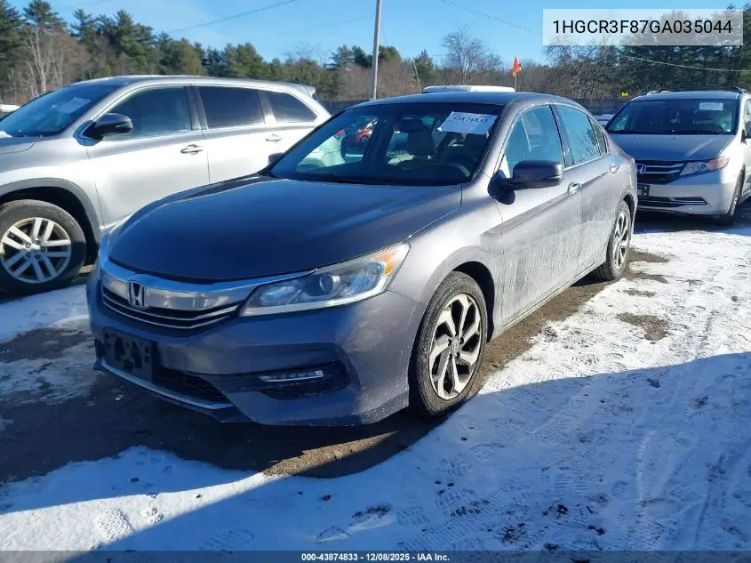 1HGCR3F87GA035044 2016 Honda Accord Ex-L V-6