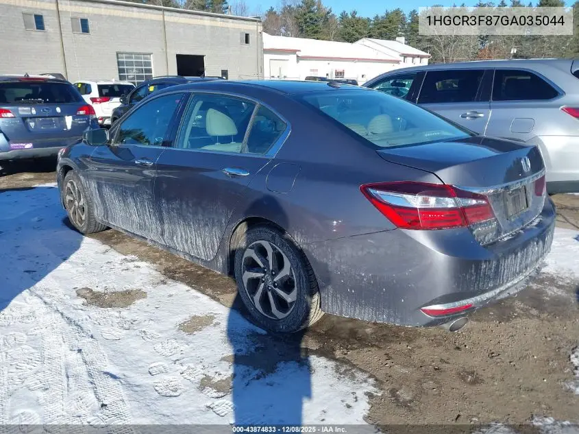 1HGCR3F87GA035044 2016 Honda Accord Ex-L V-6
