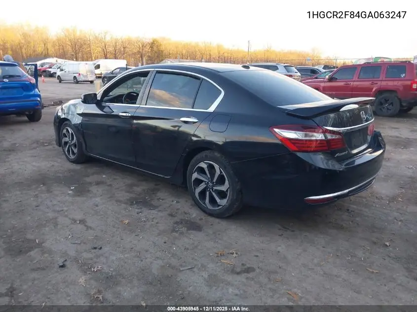 1HGCR2F84GA063247 2016 Honda Accord Ex-L