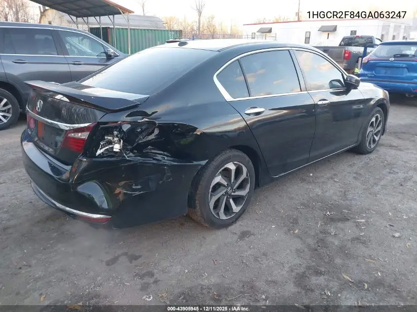 1HGCR2F84GA063247 2016 Honda Accord Ex-L