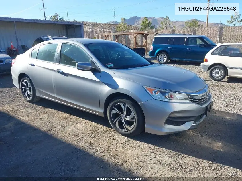 1HGCR2F44GA228548 2016 Honda Accord Lx