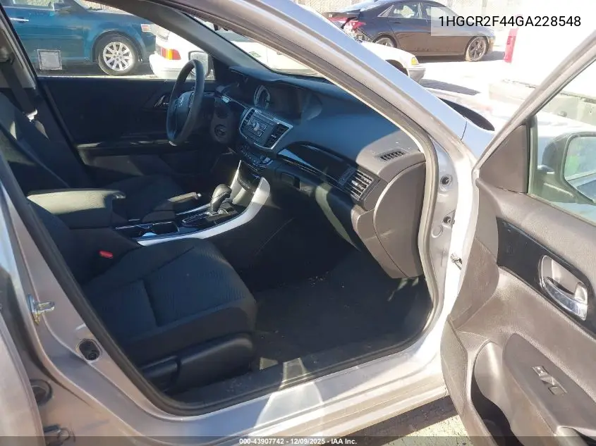 1HGCR2F44GA228548 2016 Honda Accord Lx