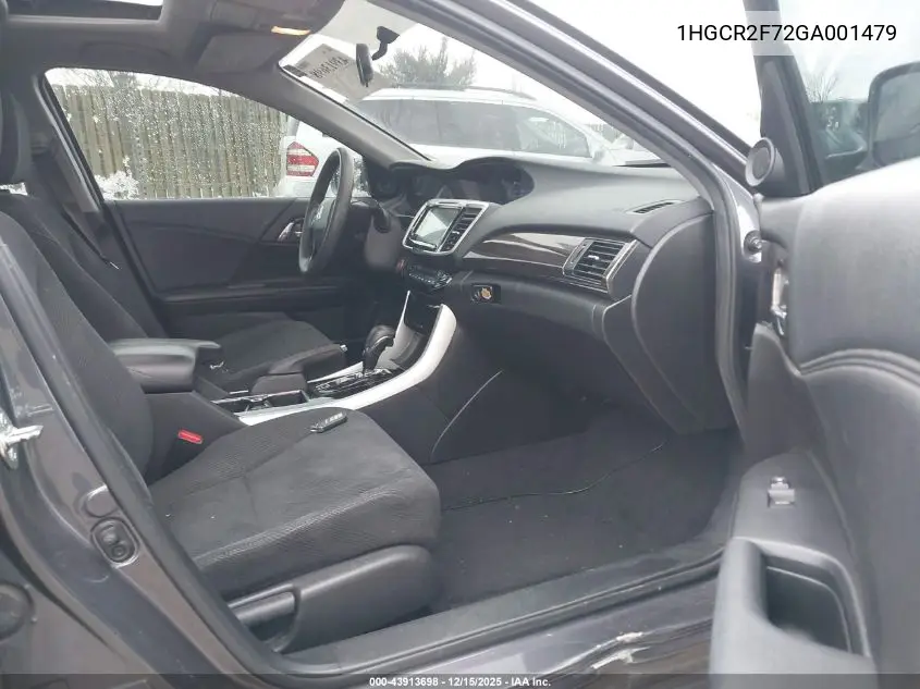 1HGCR2F72GA001479 2016 Honda Accord Ex