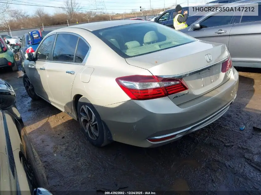 1HGCR2F35GA147212 2016 Honda Accord Lx