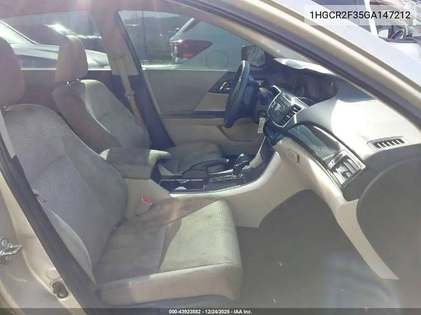 1HGCR2F35GA147212 2016 Honda Accord Lx