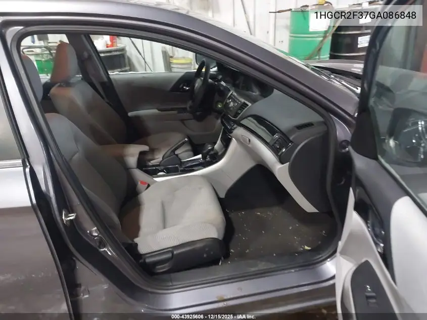 1HGCR2F37GA086848 2016 Honda Accord Lx