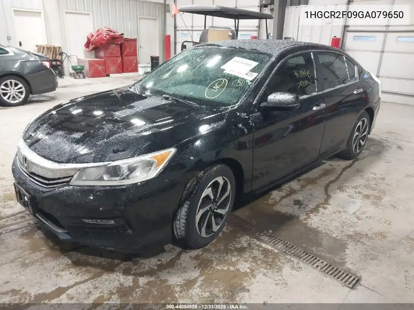 1HGCR2F09GA079650 2016 Honda Accord Ex