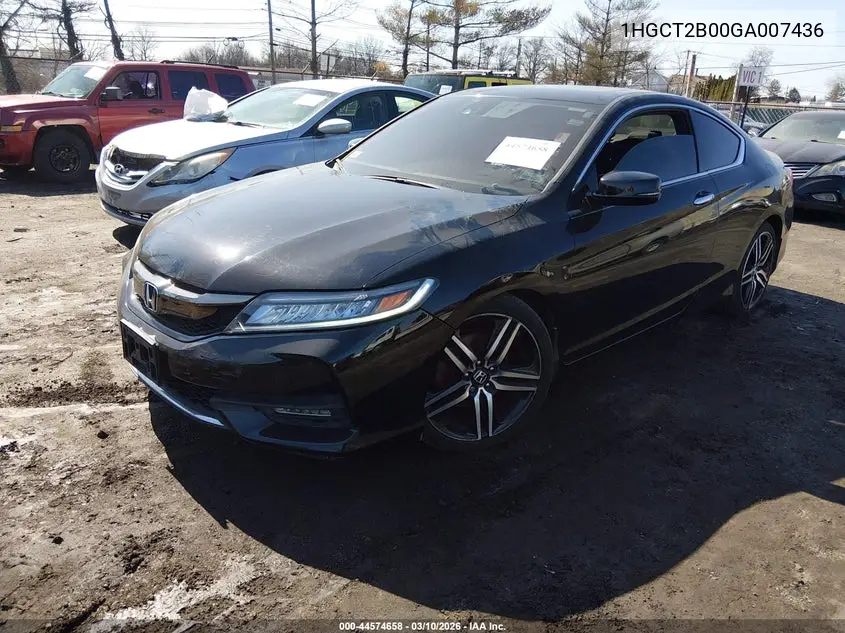 1HGCT2B00GA007436 2016 Honda Accord Touring