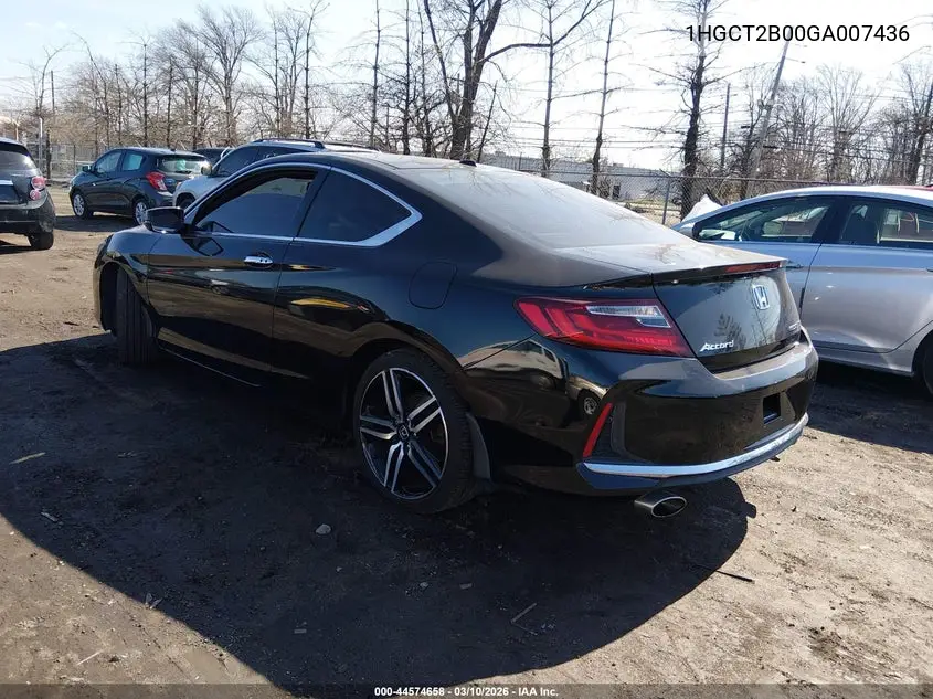 1HGCT2B00GA007436 2016 Honda Accord Touring