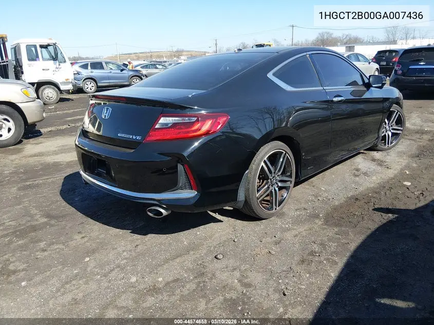 1HGCT2B00GA007436 2016 Honda Accord Touring