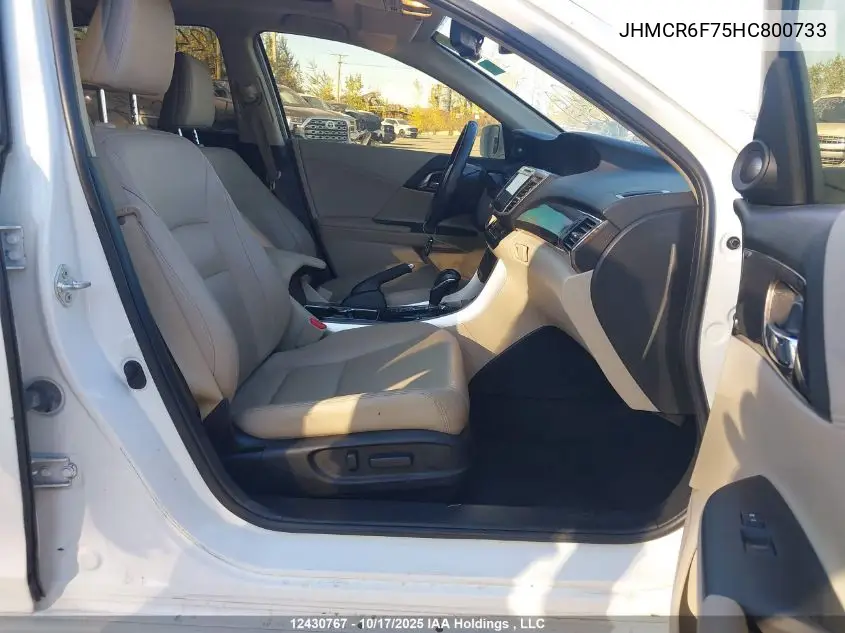 JHMCR6F75HC800733 2017 Honda Accord Touring Hybrid