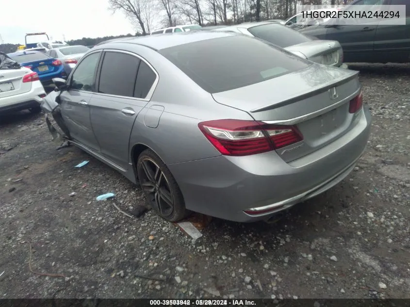 1HGCR2F5XHA244294 2017 Honda Accord Sport