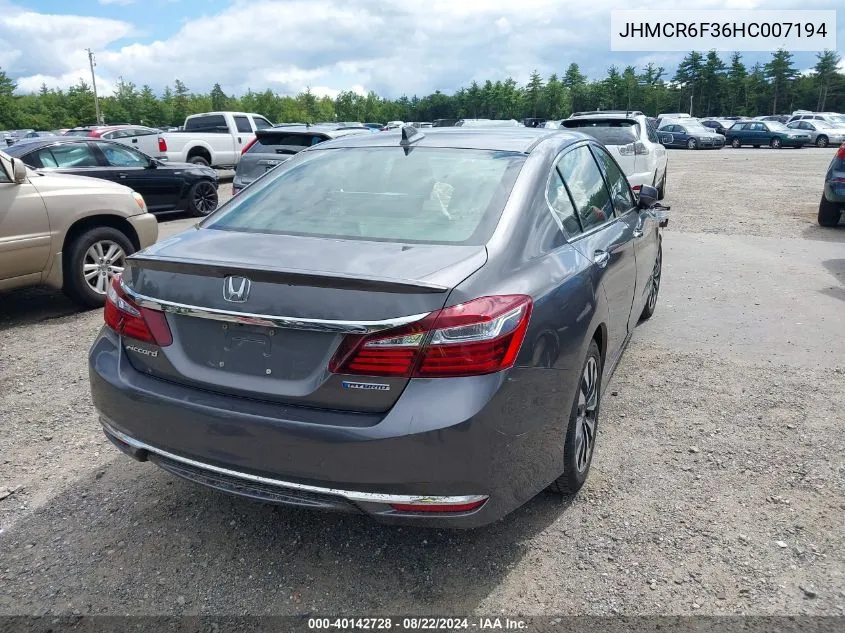 JHMCR6F36HC007194 2017 Honda Accord Hybrid