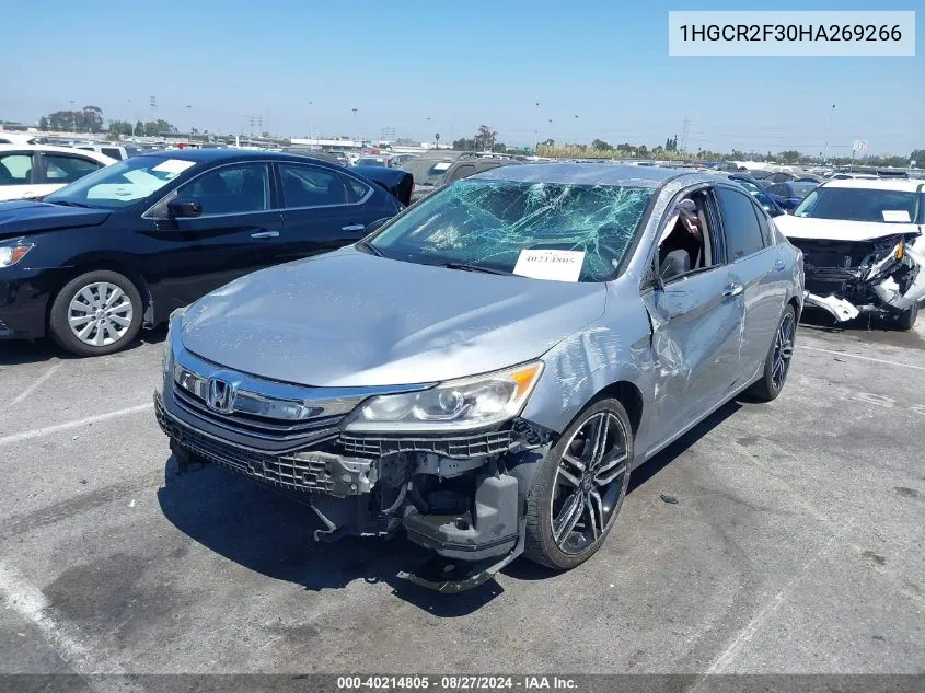 1HGCR2F30HA269266 2017 Honda Accord Lx