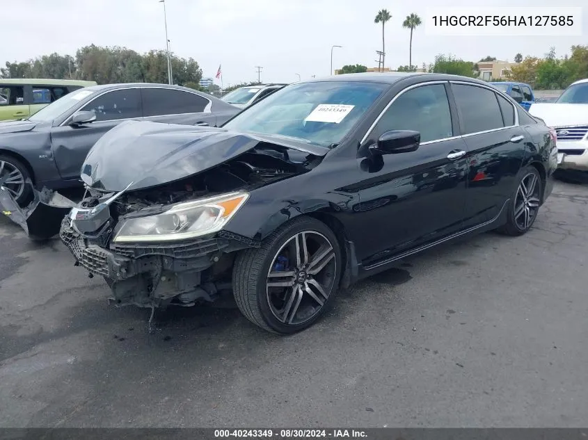 1HGCR2F56HA127585 2017 Honda Accord Sport