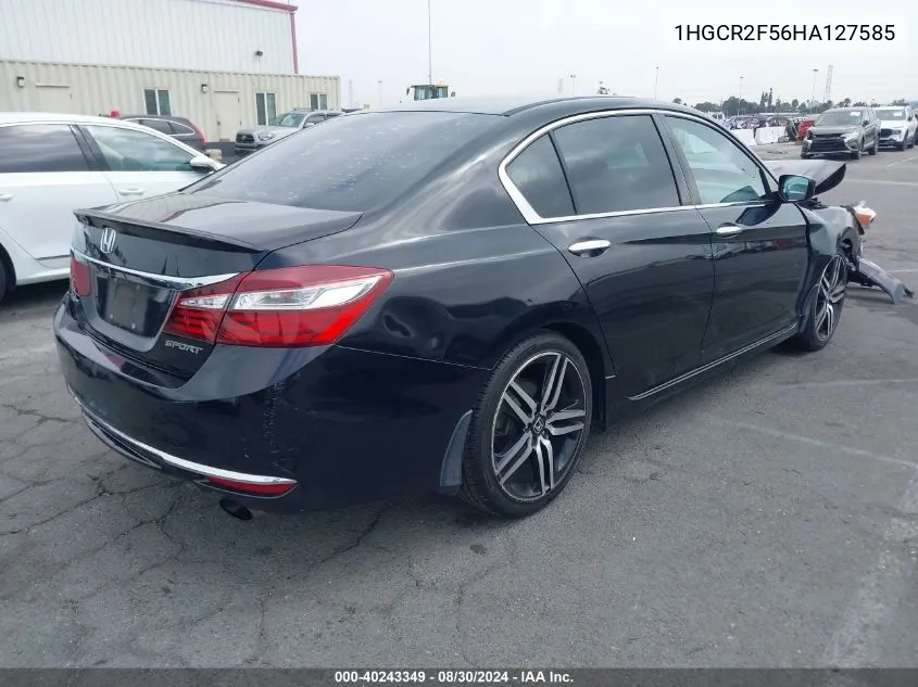 1HGCR2F56HA127585 2017 Honda Accord Sport