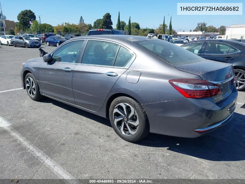 1HGCR2F72HA068682 2017 Honda Accord Ex