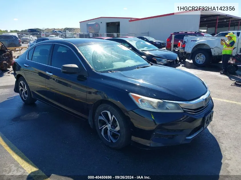 1HGCR2F32HA142356 2017 Honda Accord Lx