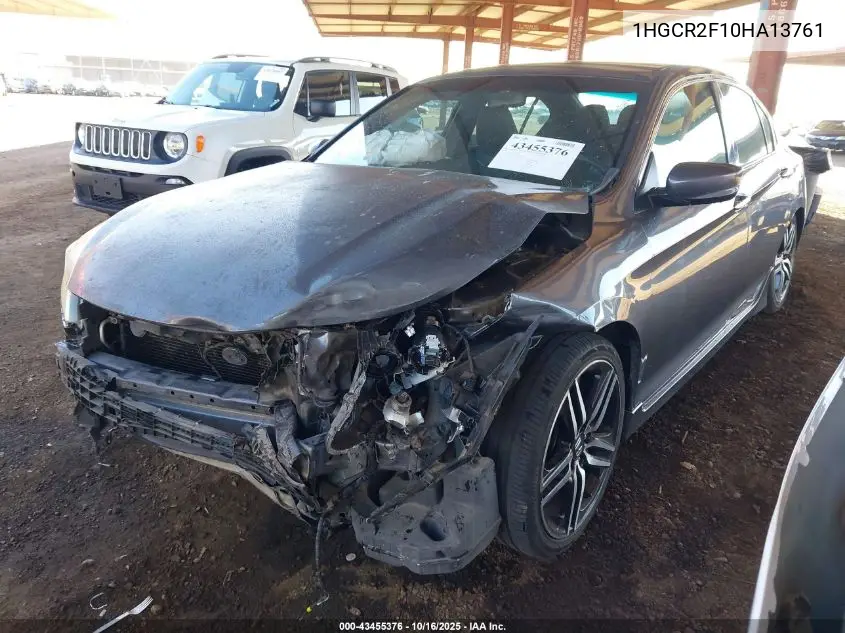 1HGCR2F10HA137610 2017 Honda Accord Sport Se