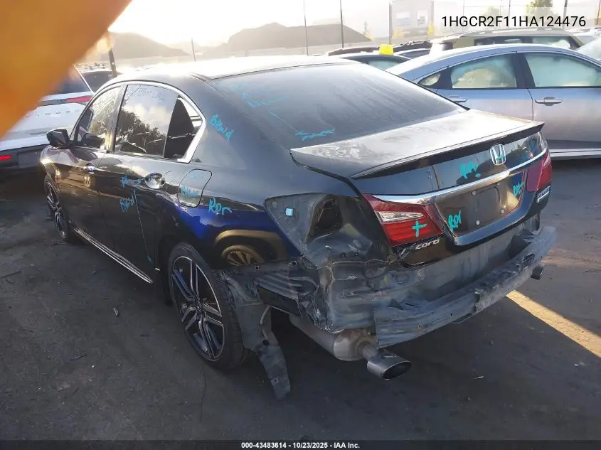 1HGCR2F11HA124476 2017 Honda Accord Sport Se