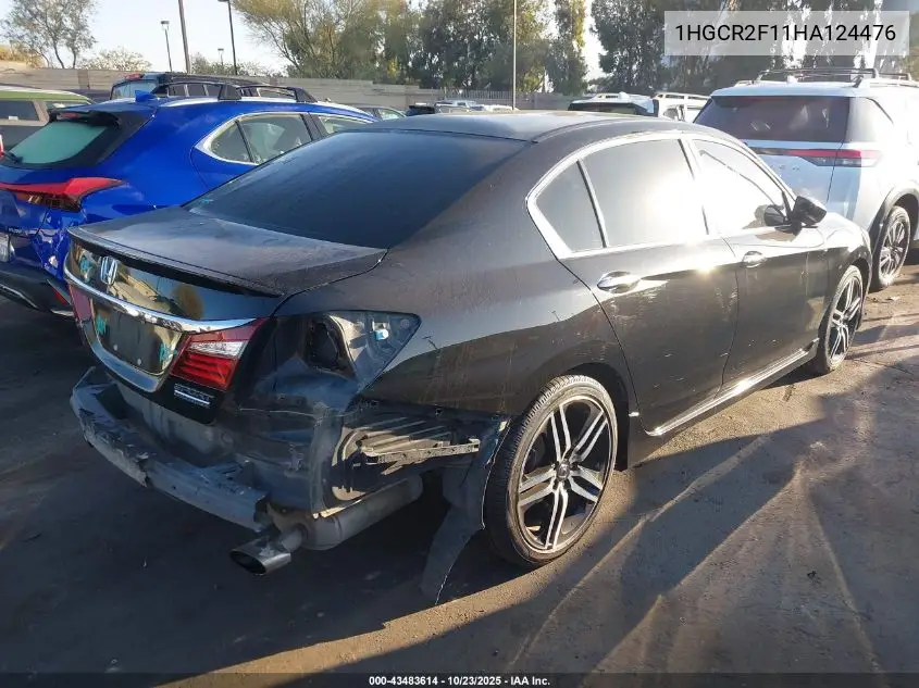 1HGCR2F11HA124476 2017 Honda Accord Sport Se