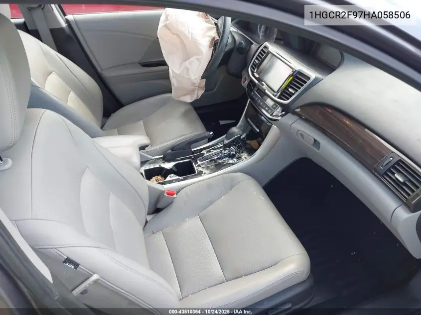 1HGCR2F97HA058506 2017 Honda Accord Ex-L